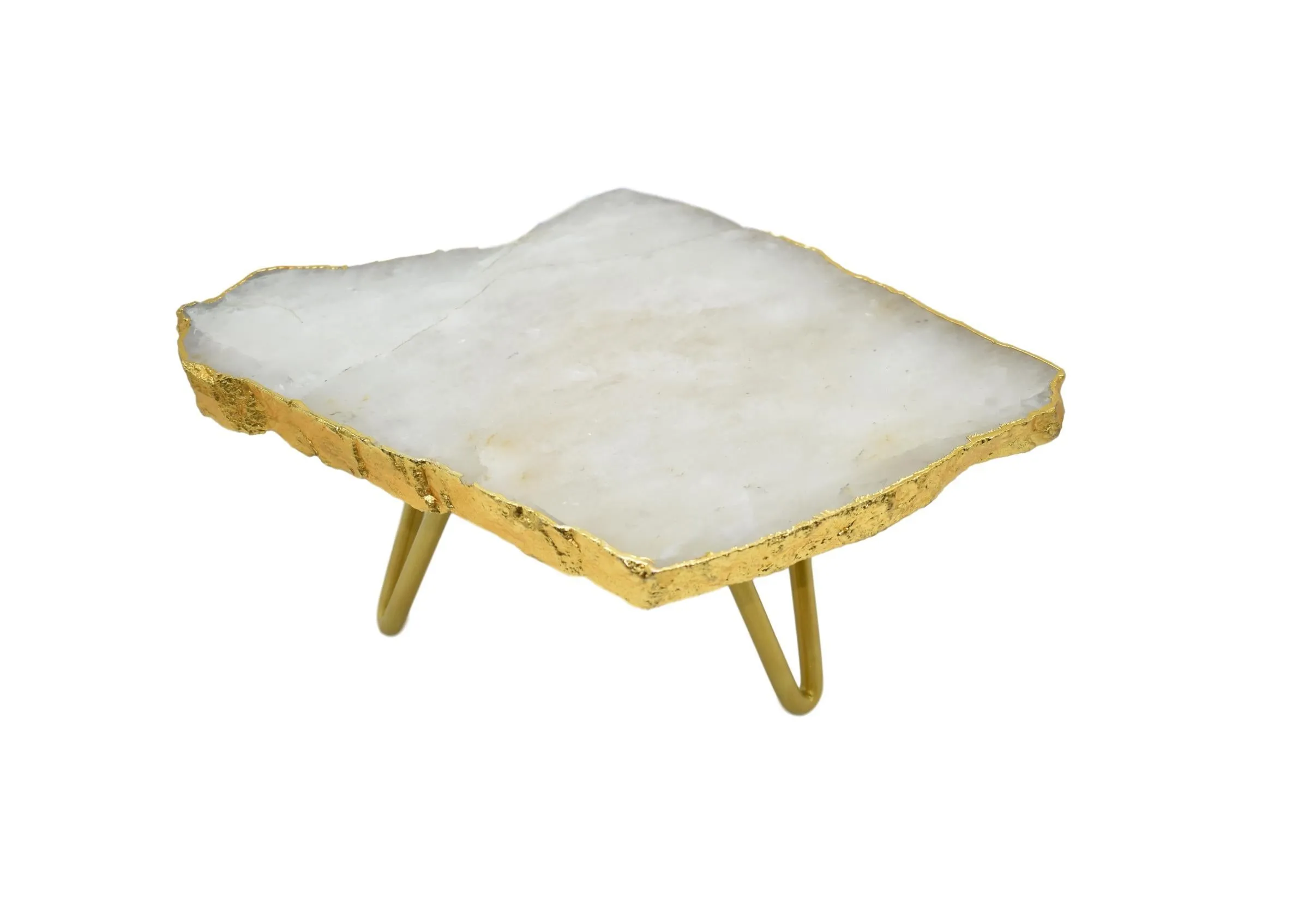 1-Layer Cake Stand with Gold Trim