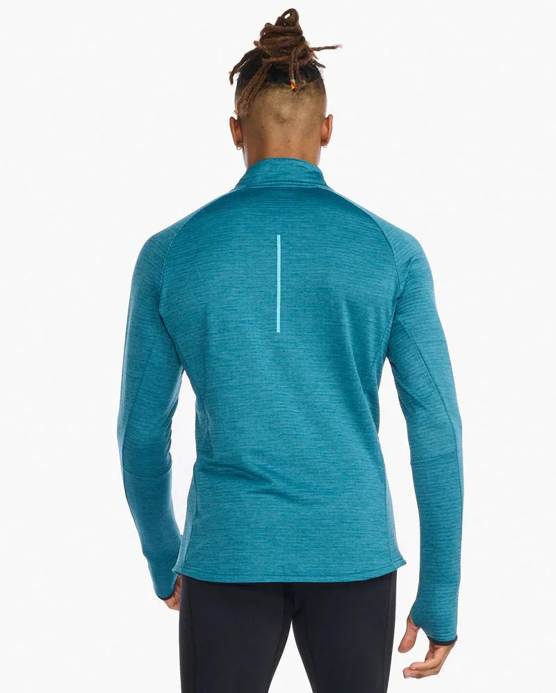 2XU Mens Ignition 1/4 Zip Top - Oceanside/Porcelain