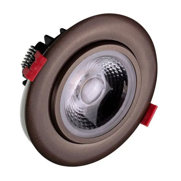 4-inch LED Gimbal Recessed Downlight in Oil-Rubbed Bronze, 5000K