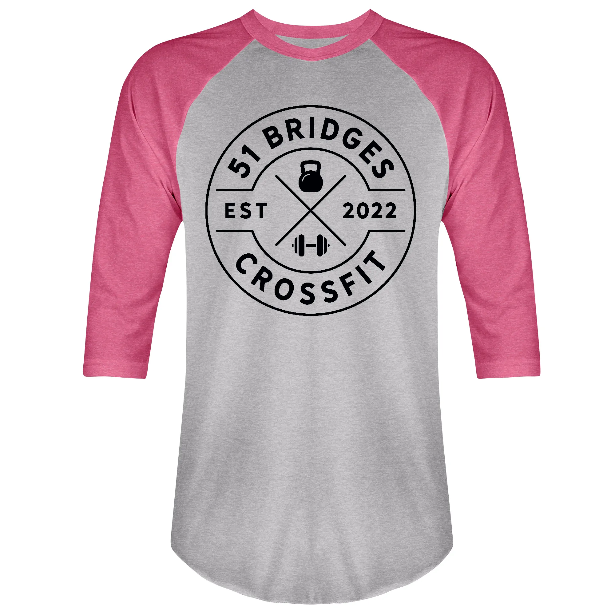 51 Bridges CrossFit Round Mens - 3/4 Sleeve