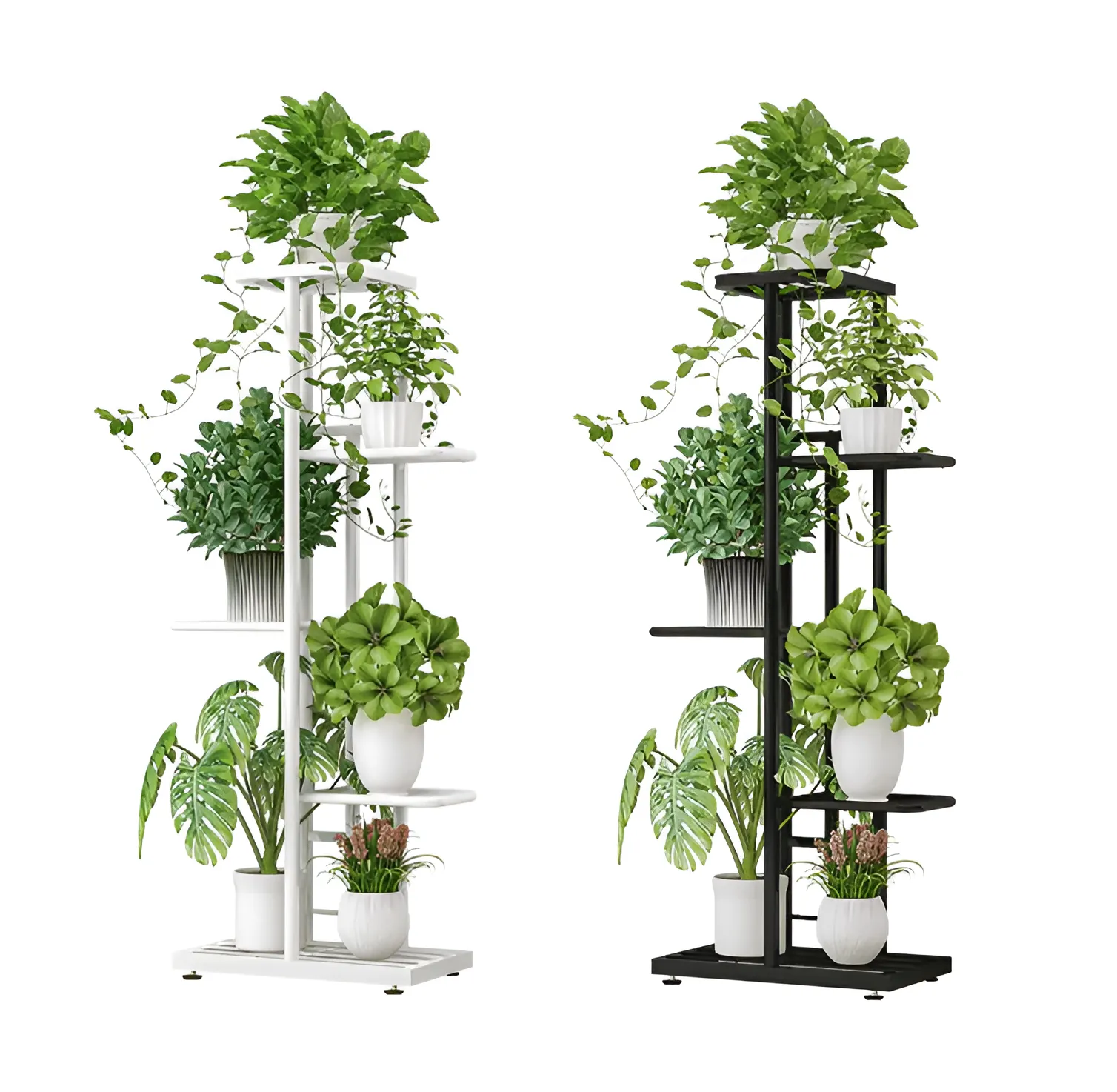 6 Pot Multi Layer Metal Plant Stand Home Decor