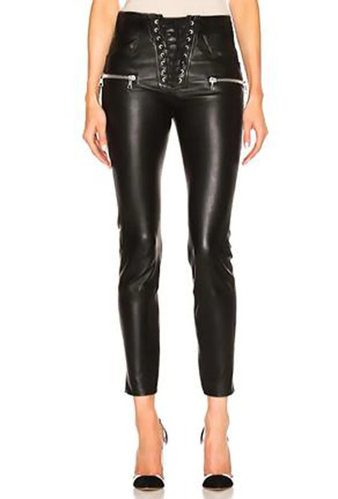 ARDON - LEATHER LOOK JEANS