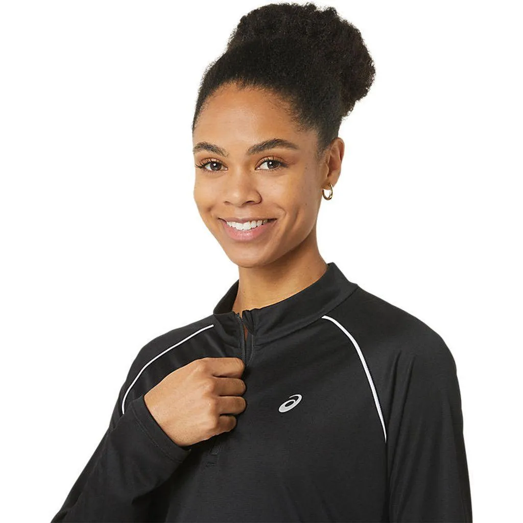 Asics Icon Long Sleeve 1/2 Zip Womens Tee