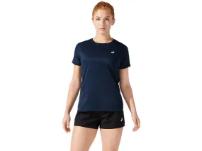 ASICS SILVER SHORT SLEEVED TOP - FRENCH BLUE