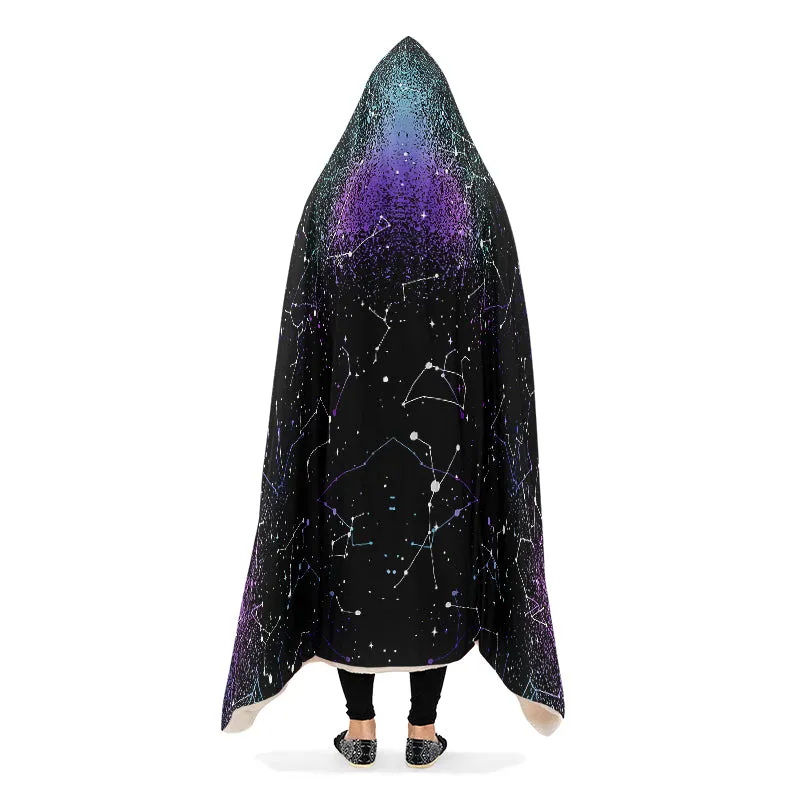 Aurora Hooded Blanket - Cozy and Warm Wrap-around Blanket with Vegan Fur Lining and Hood