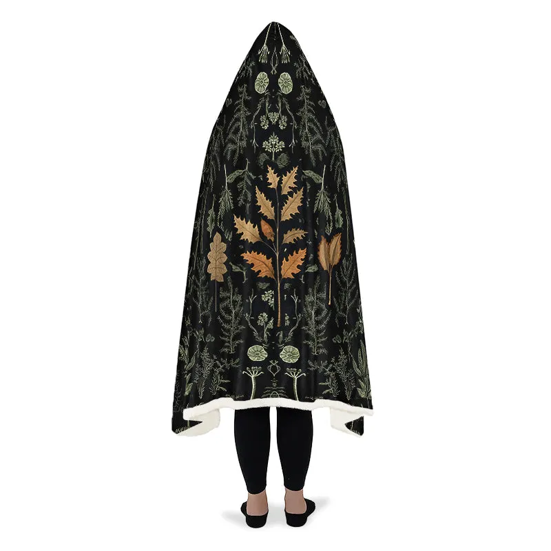 Autumn Memoir Hooded Blanket - Cozy and Warm Wrap-around Blanket with Vegan Fur Lining and Hood