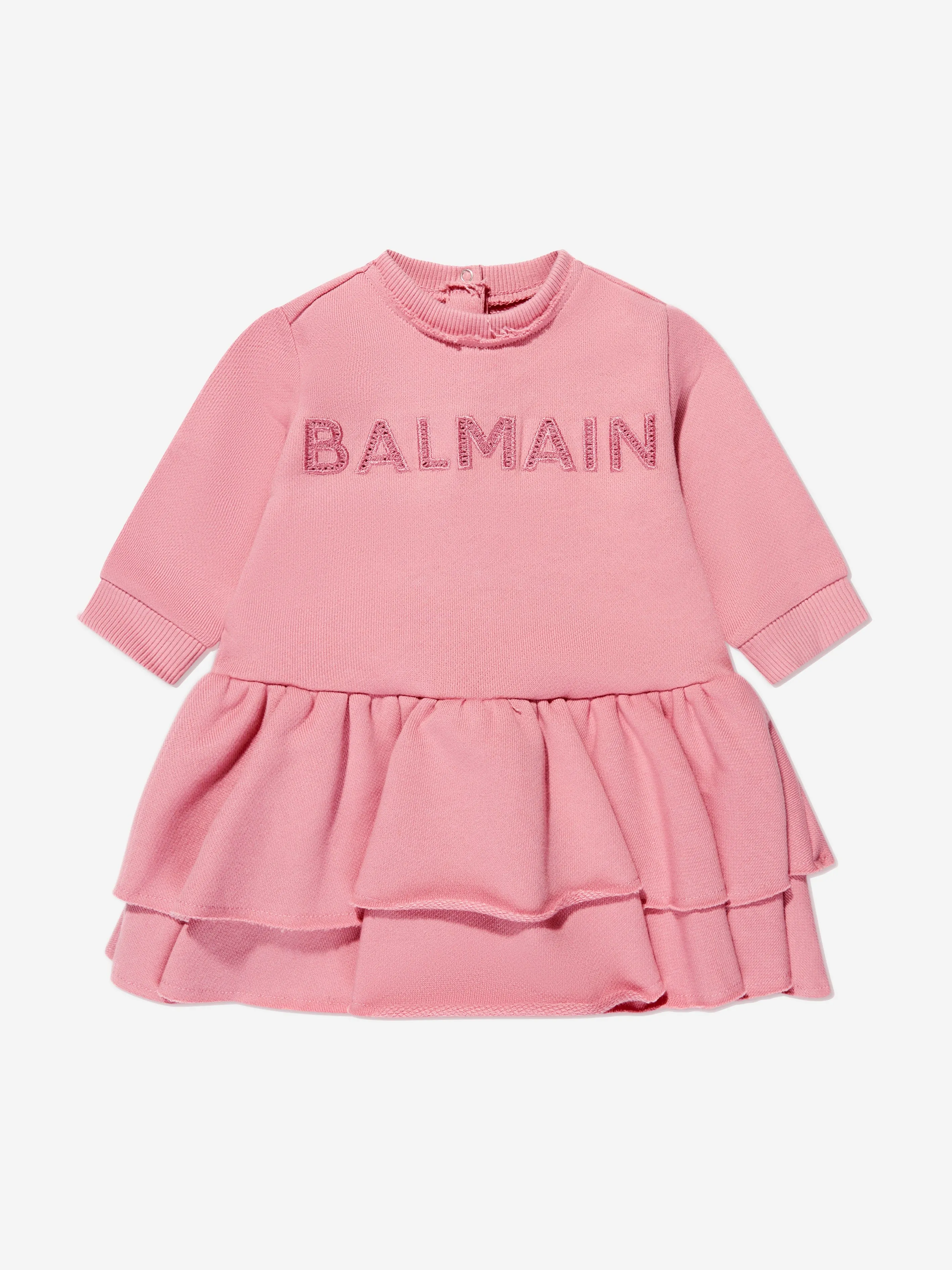 Balmain Baby Girls Sweater Dress in Pink