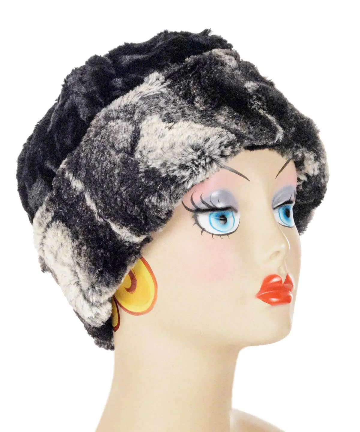 Beanie Hat, Reversible - Luxury Faux Fur in Honey Badger - Sold Out!