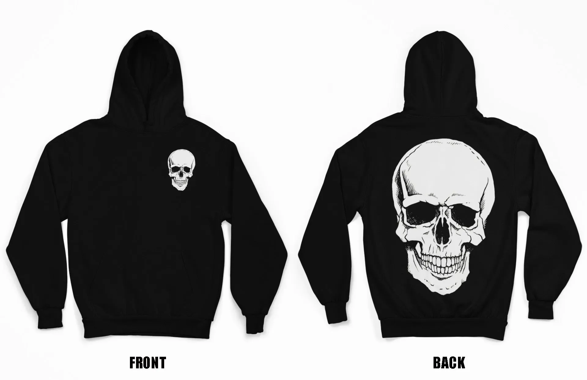 BIG SKULL PULLOVER HOODIE