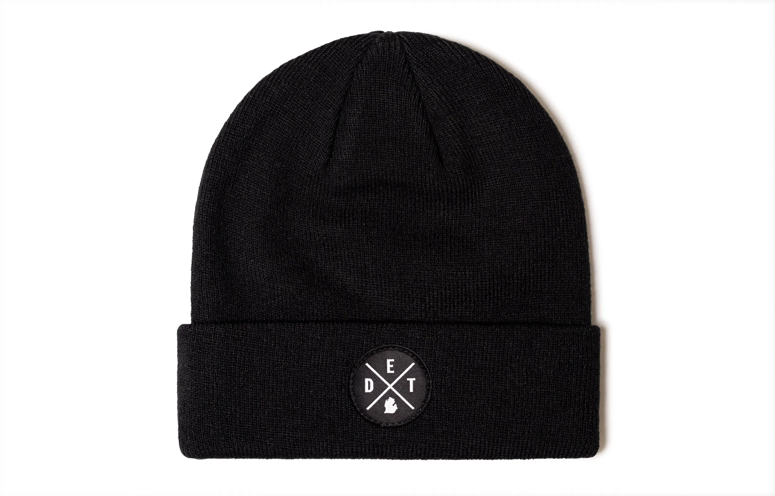 Black Detroit Beanie