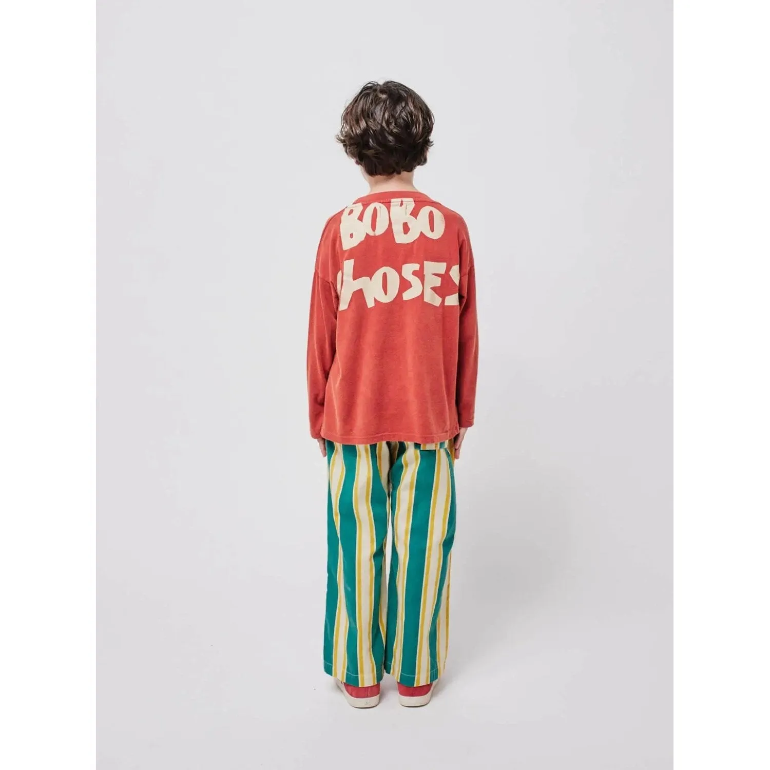 Bobo Choses Burgundy Red Long Sleeve T-shirt