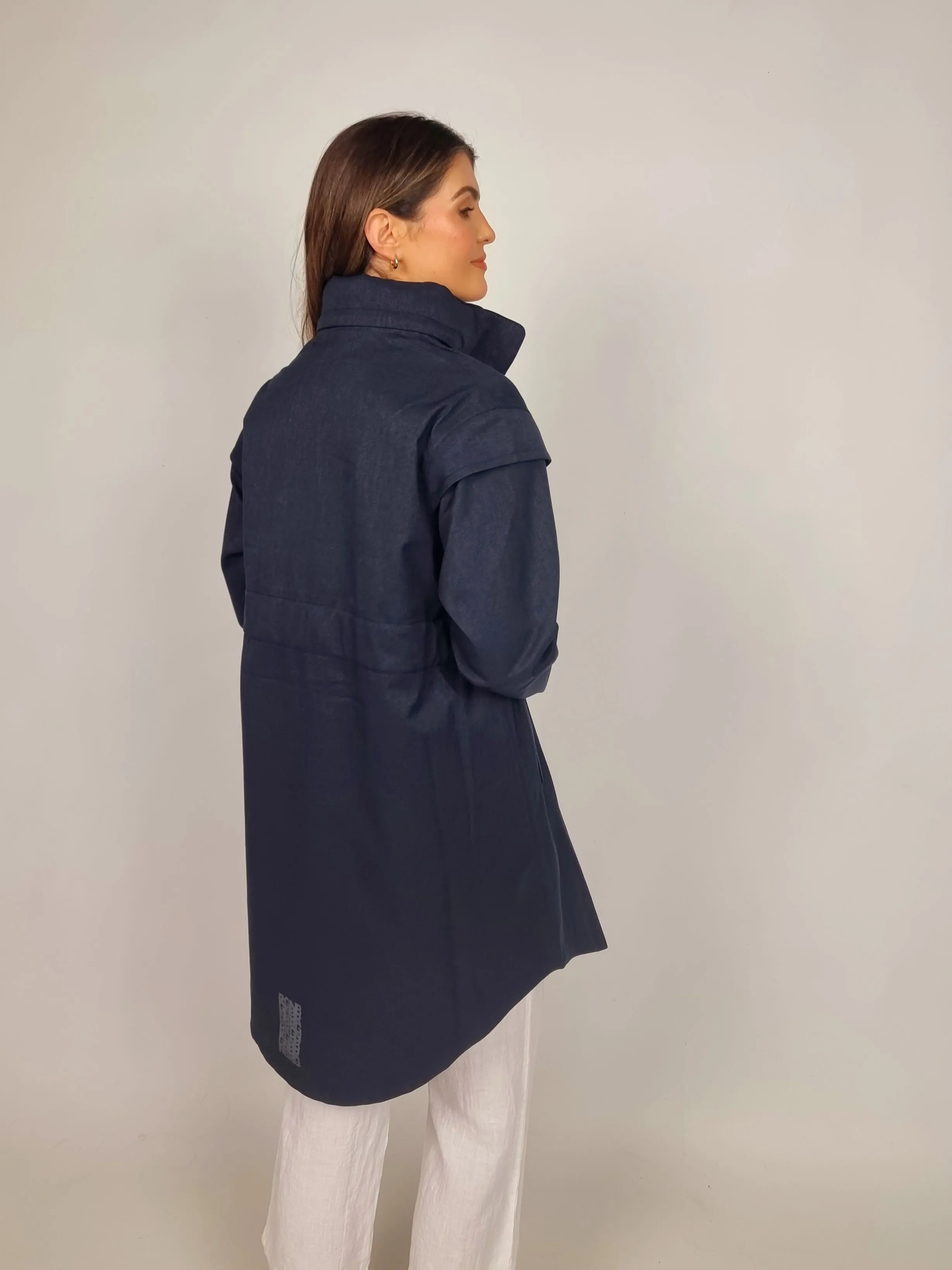 BRGN Monsun Dark Navy Monsun Coat