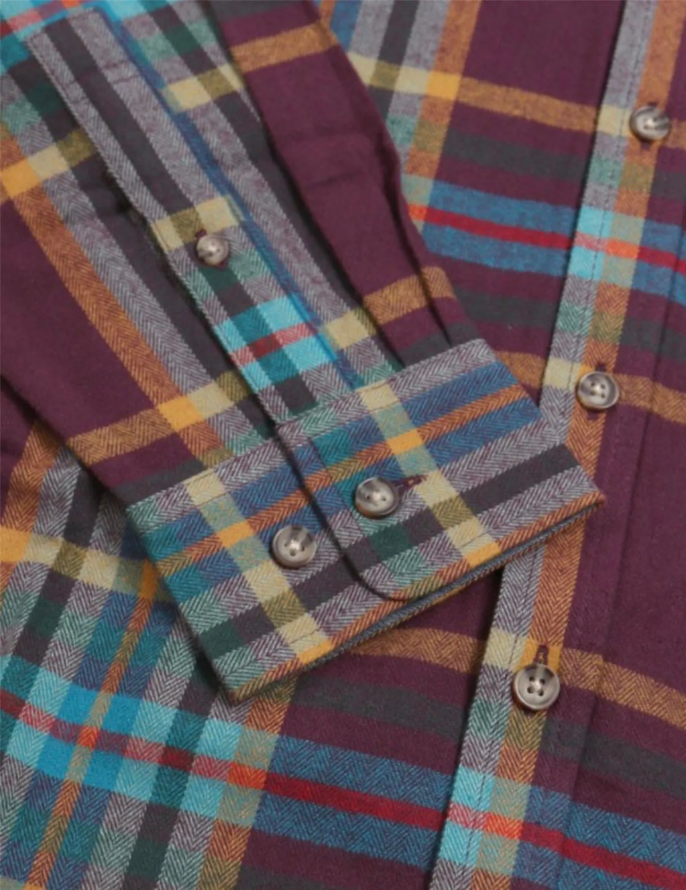 Burgundy  Flannel Shirt