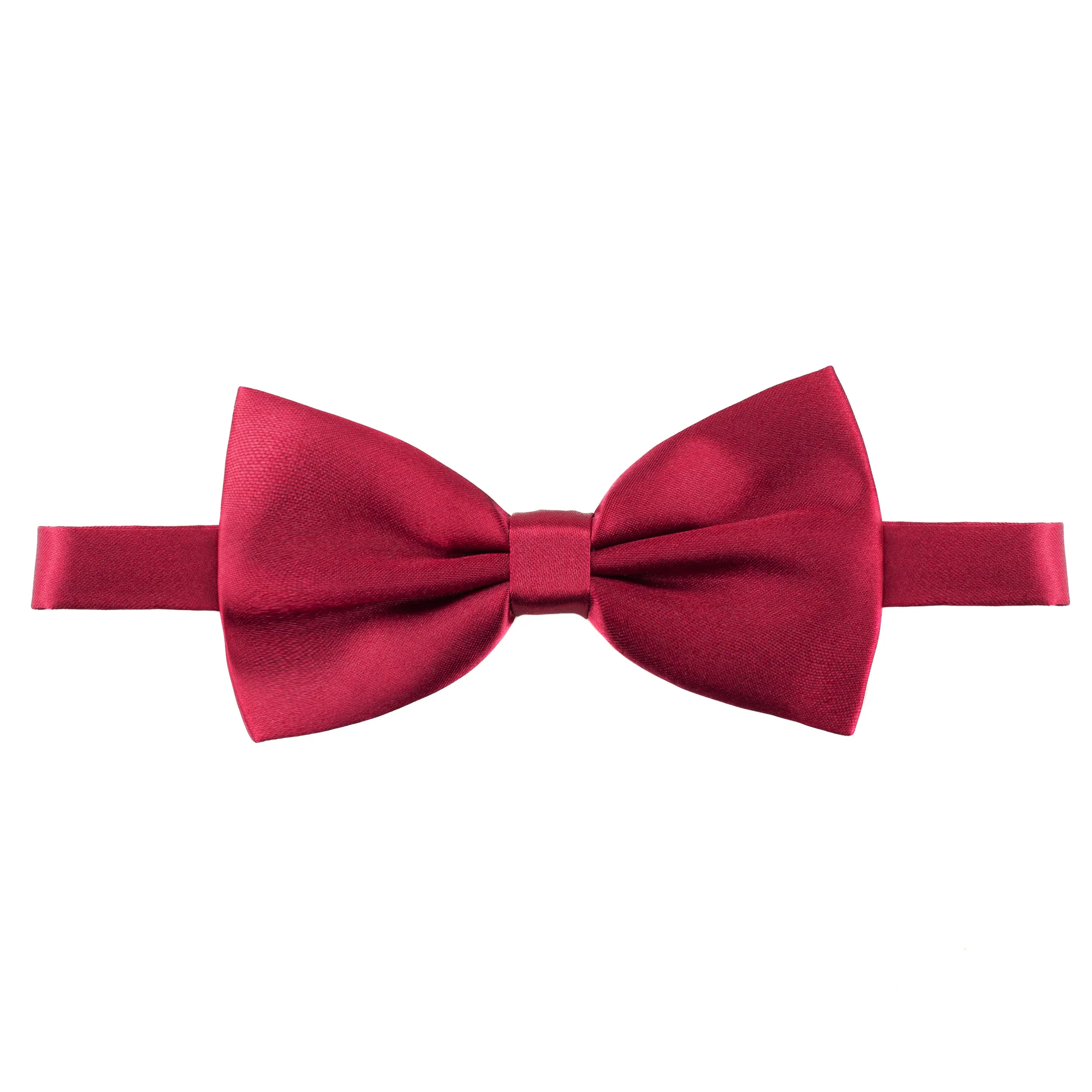 Burgundy Silk Bow Tie