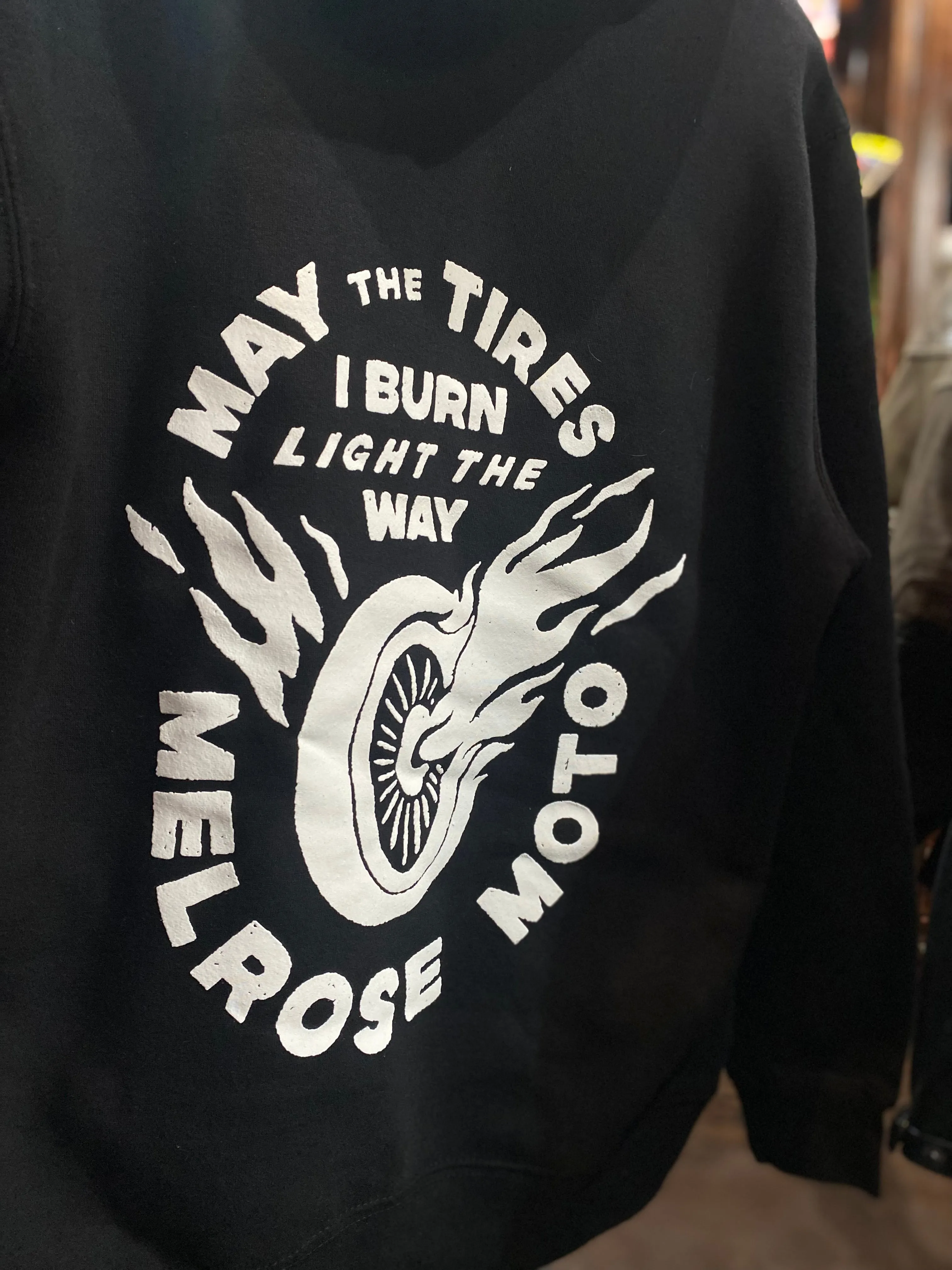 Burn Tires Hoodie - Black