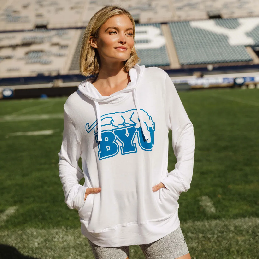 BYU City Pullover, White