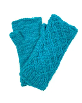 Cable Knit Fingerless Gloves