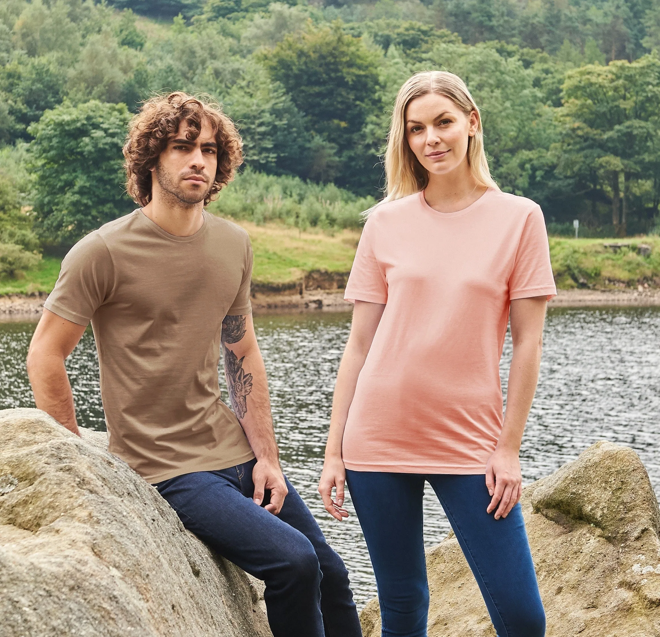 Cascades Organic T-Shirt | CHARCOAL