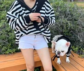 Casual Parisian Style Maritime-Inspired Owner and Pet Matching Set