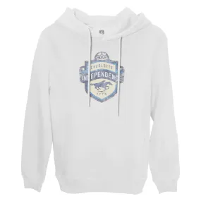 Charlotte Independence Color Badge Fleece Pullover Hoodie - White