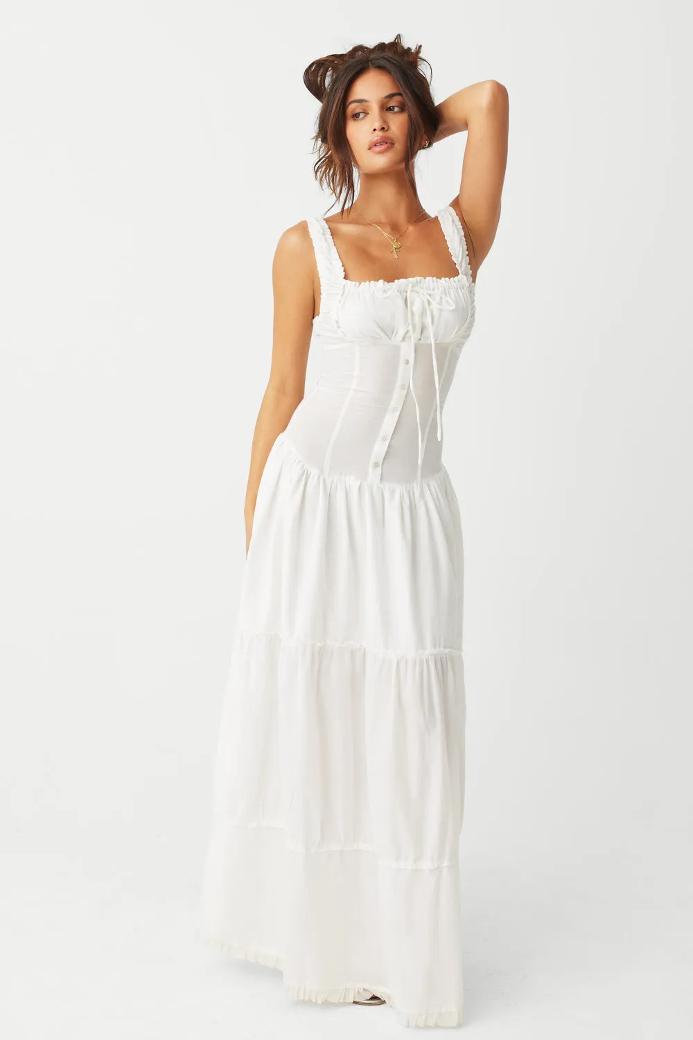 Christabelle Ruffle Maxi Dress - Sunrose