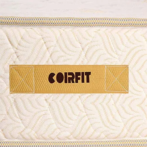 Coirfit Sleep SPA Ortho Luxury Pocket with SrtX Technology 8-inch Queen Size Spring Mattress | Zero Motion Transfer, Medium Soft Firmness | 5 Years Warranty (White, 78x60x8)