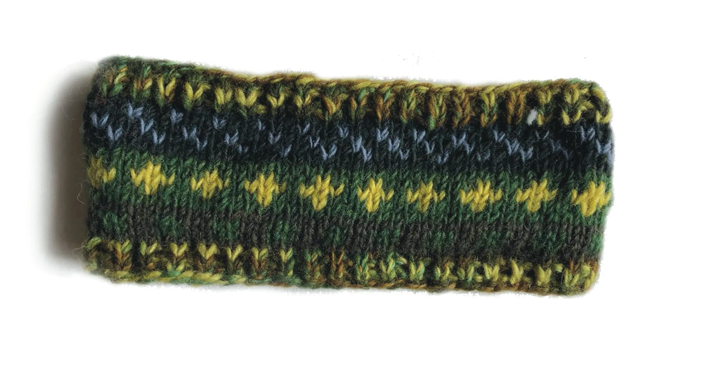 colourful nordic knit wool headband