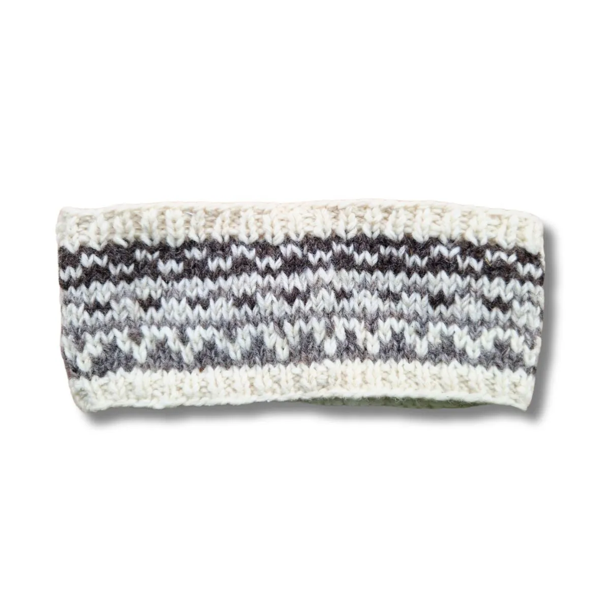 colourful nordic knit wool headband