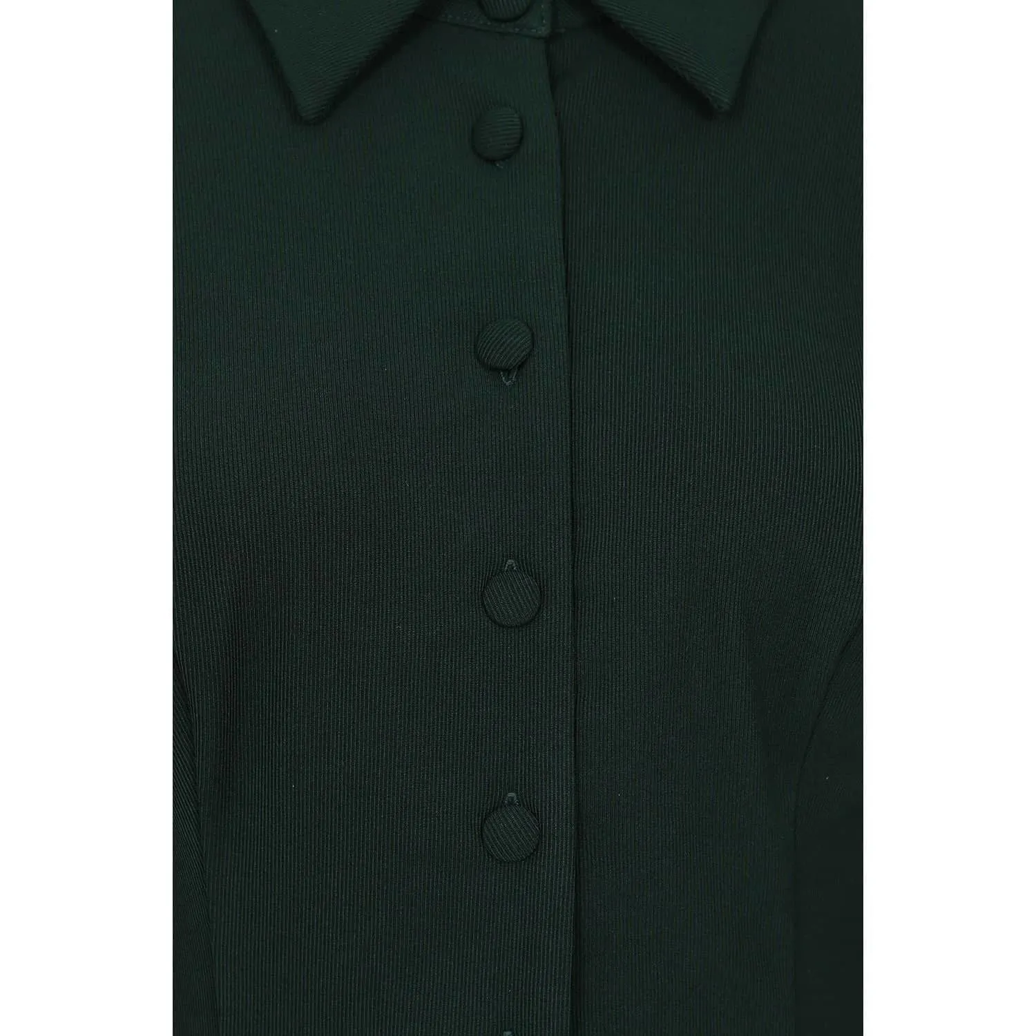 Deep Green Long Sleeve Shirt Top