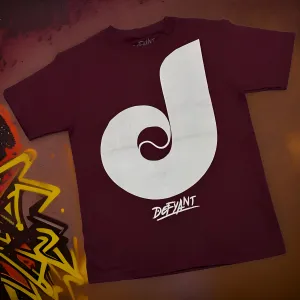 *DEFYANT* (BURGUNDY) SHORT SLEEVE T-SHIRT