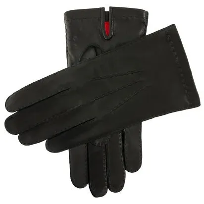 DENTS Kingston Silk-Lined Leather Gloves - Mens - Black