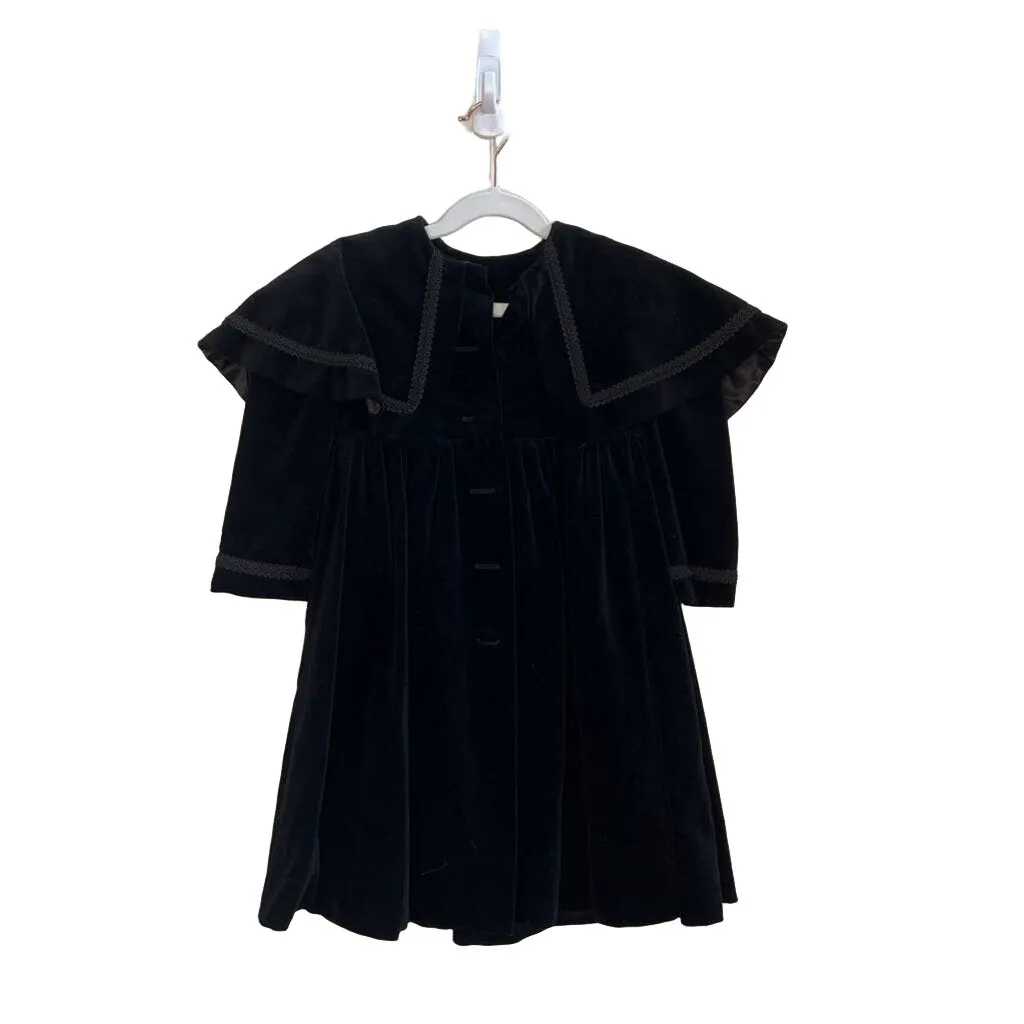 Dress Coat w/Velvet Trim