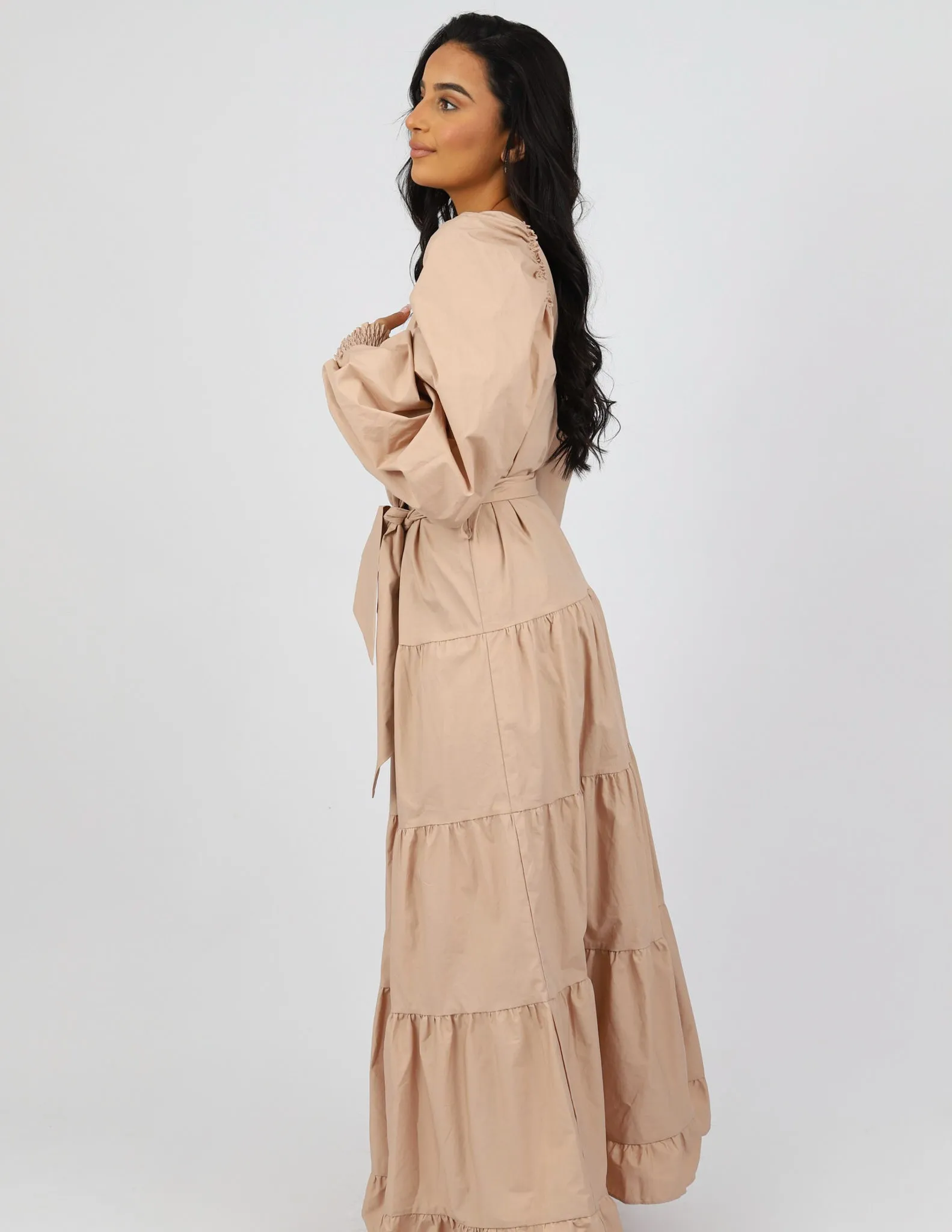 Escape Pristine Puff Sleeve Dress