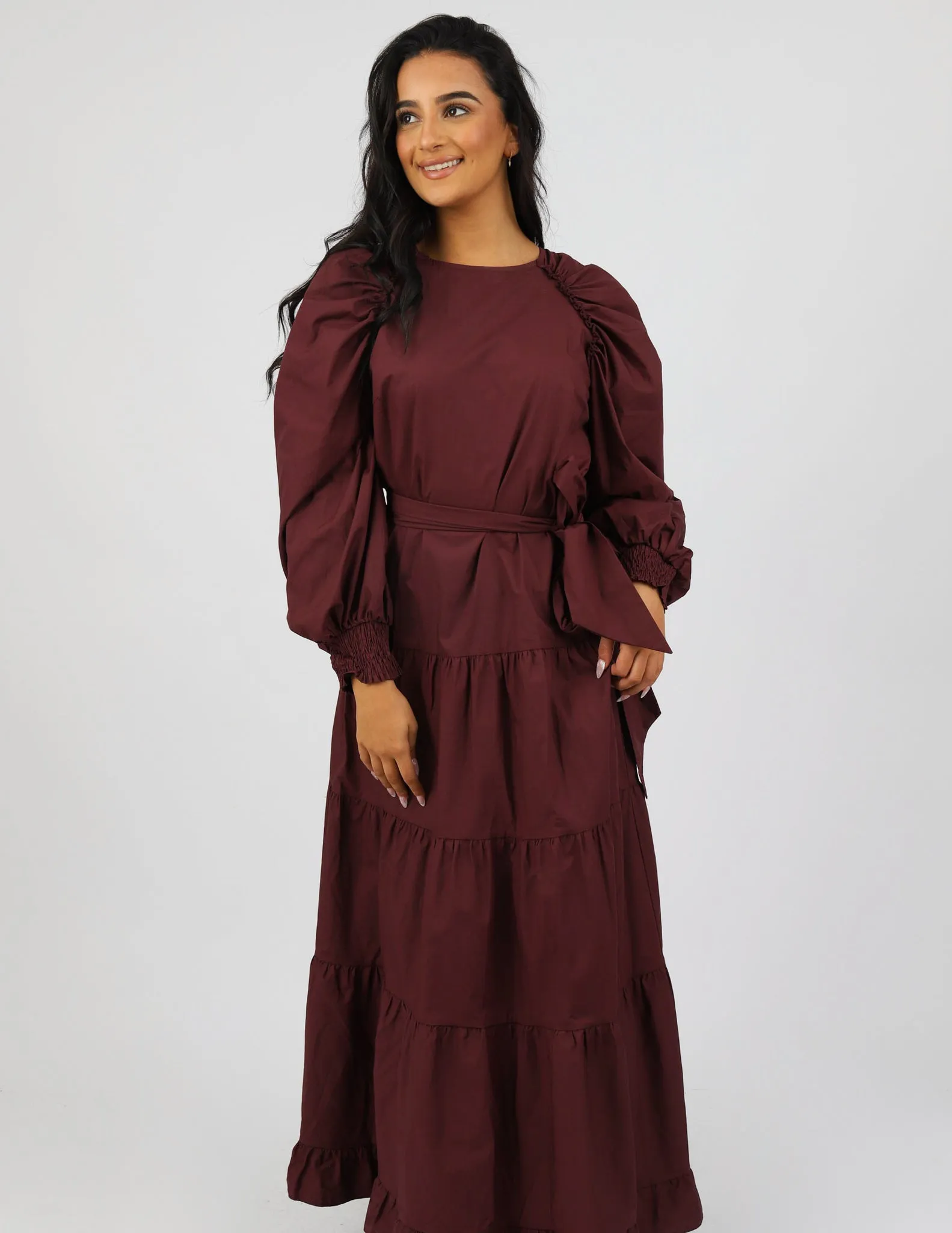 Escape Pristine Puff Sleeve Dress