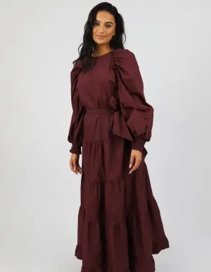 Escape Pristine Puff Sleeve Dress