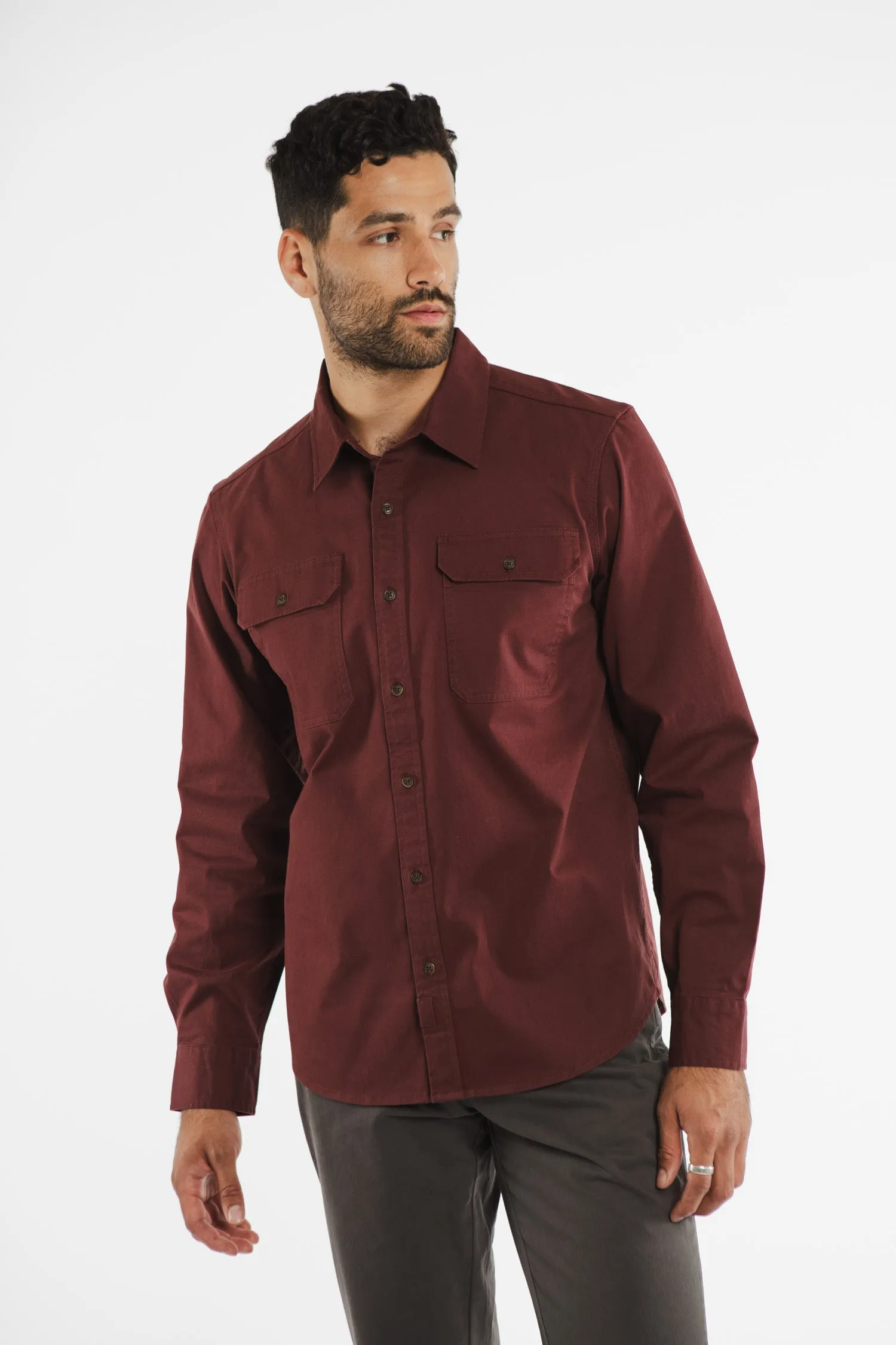 Eugene Utility Shirt / Burgundy