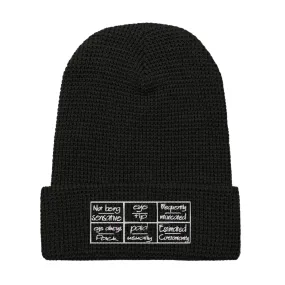 eyeoverthink® Waffle beanie