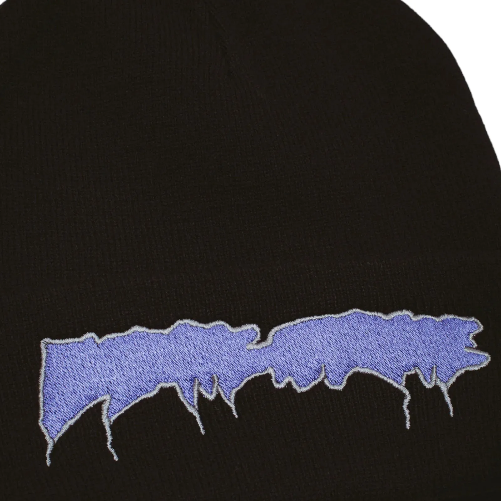 FA AWESOME DRIP STAMP EMBROIDERED EXCLUSIVE BEANIE BLACK