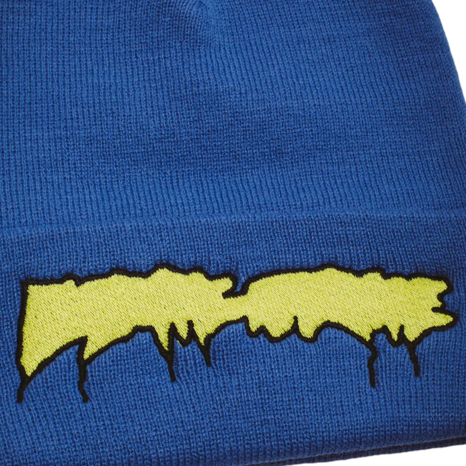 FA AWESOME DRIP STAMP EMBROIDERED EXCLUSIVE BEANIE BLUE