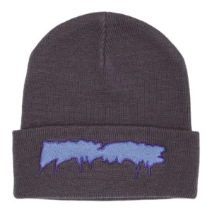 FA AWESOME DRIP STAMP EMBROIDERED EXCLUSIVE BEANIE GREY