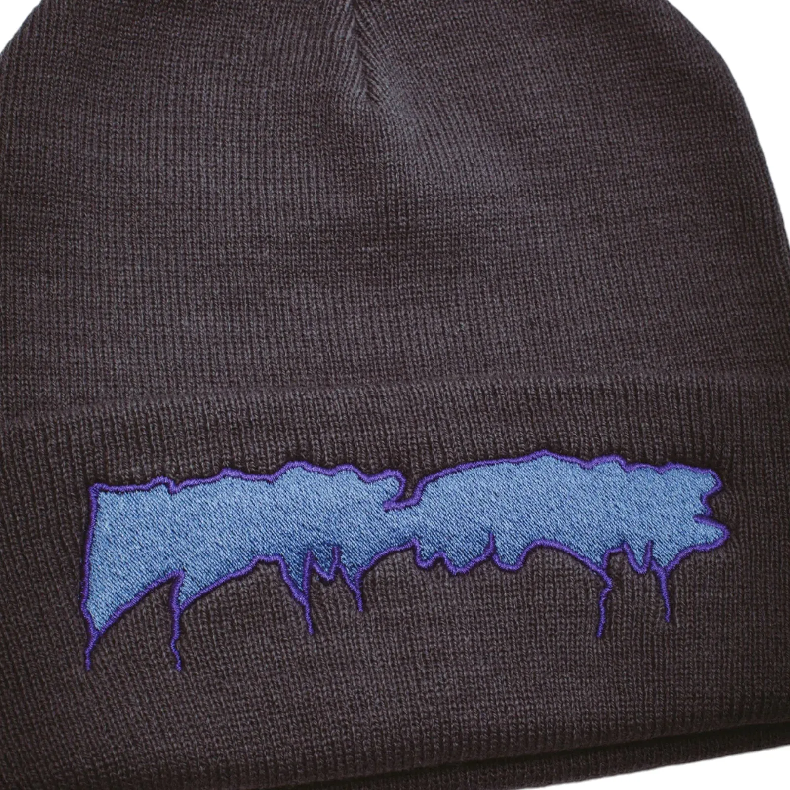 FA AWESOME DRIP STAMP EMBROIDERED EXCLUSIVE BEANIE GREY