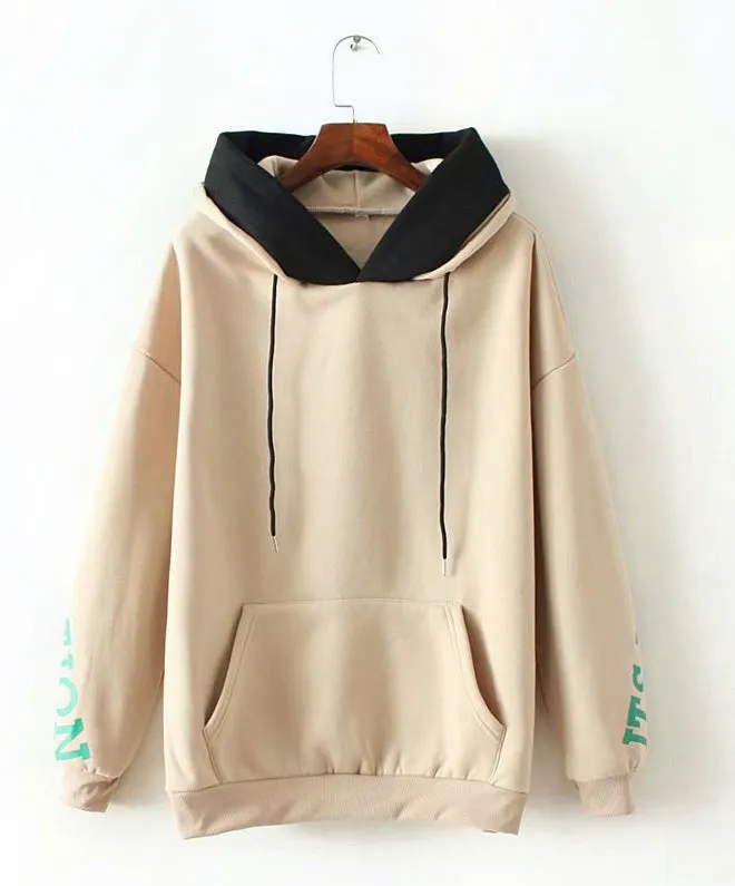 Fashion Pouch Pocket Fleece Pullover Hoodie