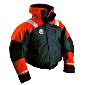 First Watch AB-1100 Flotation Bomber Jacket - Hi-Vis Orange/Black - Medium [AB-1100-OB-M]