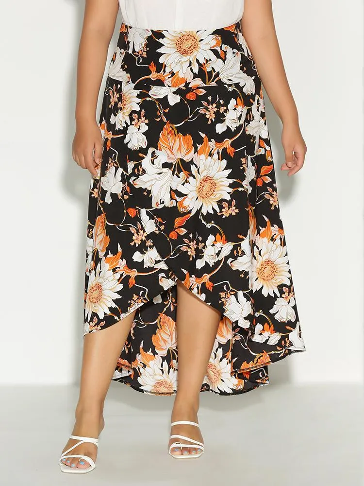 Floral Printing Bodycon Dresses