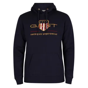 GANT ARCHIVE SHIELD HOODIE - Evening Blue