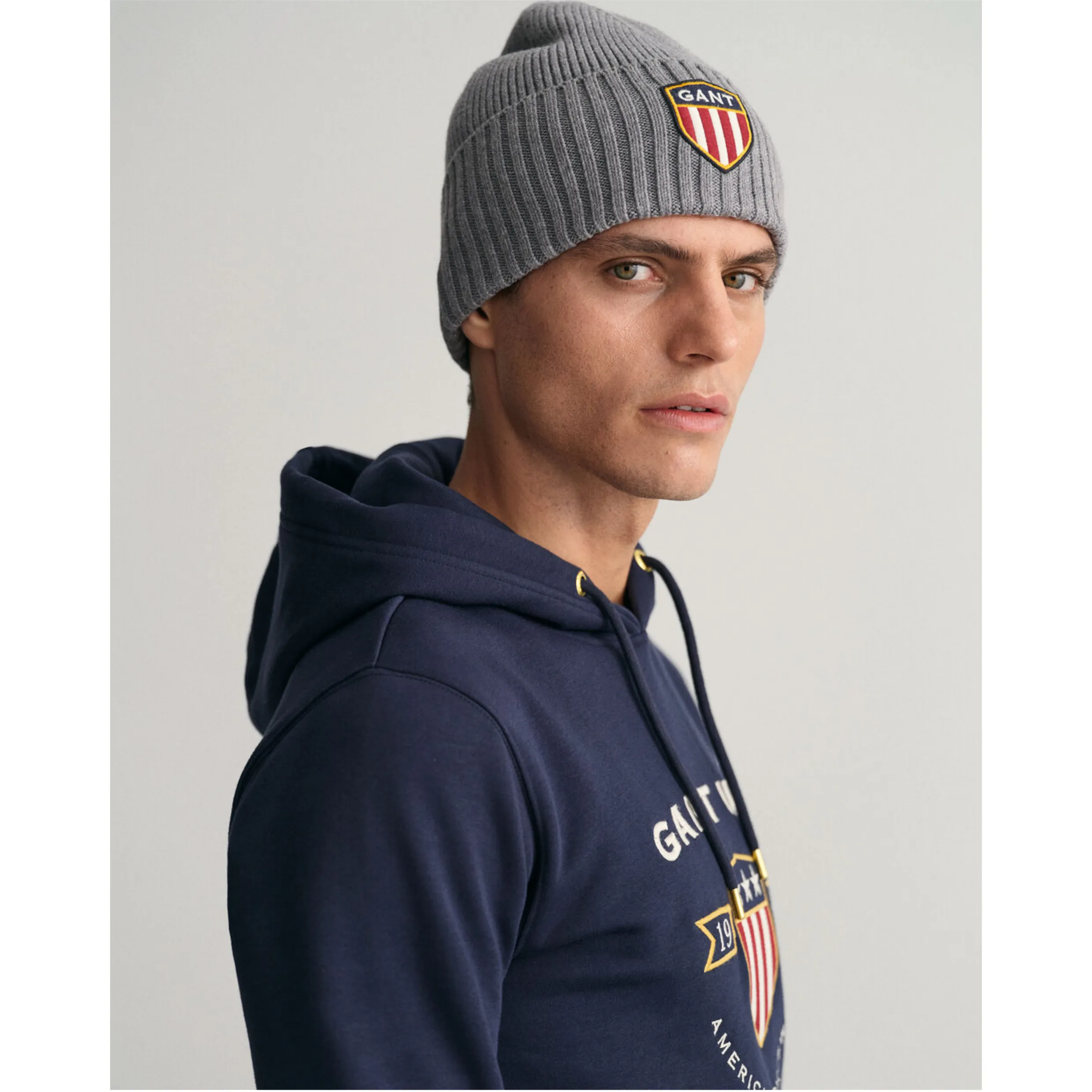 GANT Banner Shield Hoodie 2007039 Evening Blue