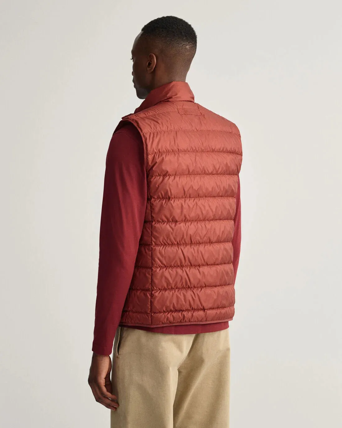 GANT - Light Down Gilet, BURGUNDY