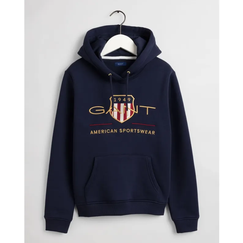 GANT Shield Sweat Hoodie - Evening Blue 4204690