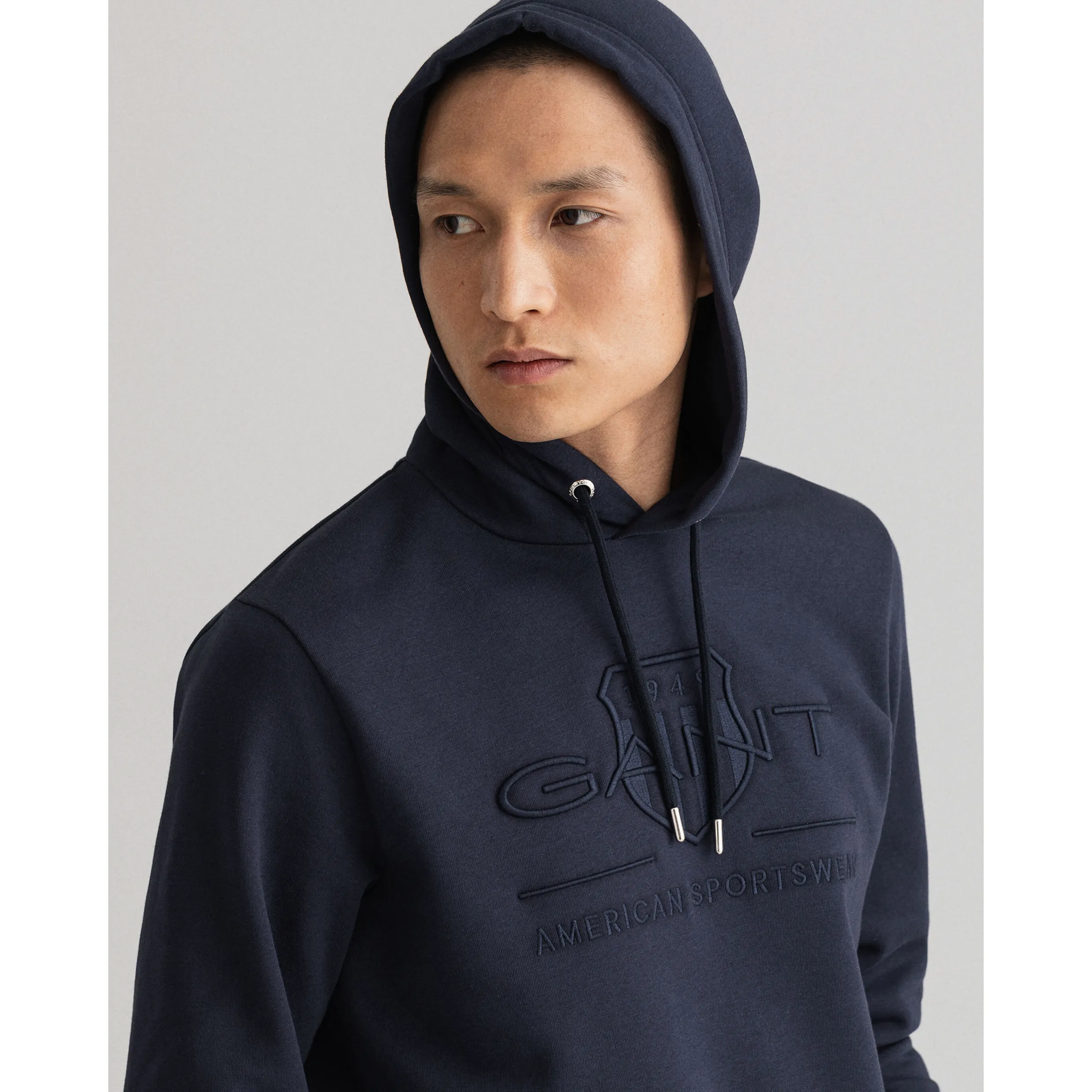 GANT TONAL SHIELD HOODIE 2037020 - Evening Blue