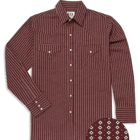 Geo Print - Burgundy - Tall